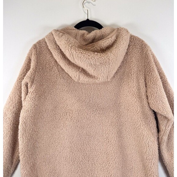 Patagonia Womens Jacket Brown Los Gatos Hooded 1/4 Zip Fleece High Pile Medium - Picture 10 of 12